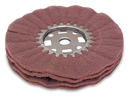 Eastwood 8 in. Non-Woven Abrasive Buffing Polishing Wheel Scouring Pad Grinding Flap Eastwood