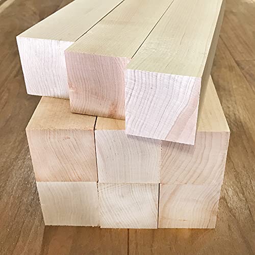 Maple Wood Turning Blanks 6pcs - 2" x 2" x 12" Cherokee Wood Products
