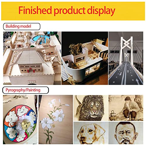 Basswood Sheets, 30 Pack Unfinished Wood, Rectangle Thin Plywood Wood Sheets for Crafts, Wood Burning and CNC Cutting, Wooden DIY Ornaments SIWUCHYE