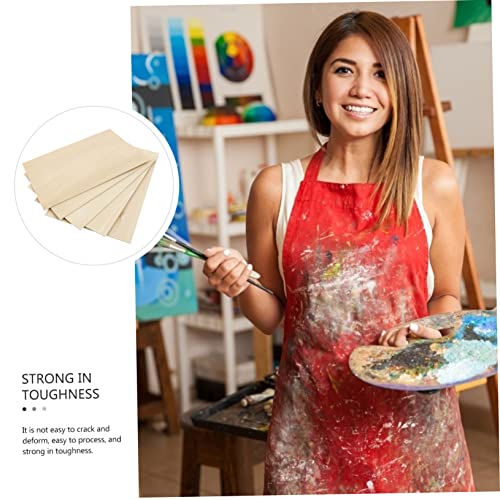 VILLCASE 5pcs Board Basswood Nativity Crafts Unfinished Wood Blocks Thin Wood Plywood Squares Wood Squares for Craft Wood Crafts Unfinished Thin VILLCASE