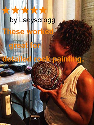 Mandala Rock Painting Pen Dot Dotting Tools Stencil Brush Set 12 PCS Flat Head 4mm 5mm 6mm 8mm 10mm 12mm 14mm Diameter 5 Stylus (set1) alt2day