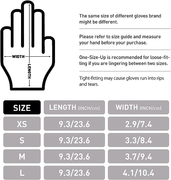 OKIAAS Black Disposable Gloves Large, Vinyl Gloves Disposable Latex Free, 5 mil, 50 Count, for Food Prep, Household Cleaning, Hair Dye, Tattoo OKIAAS