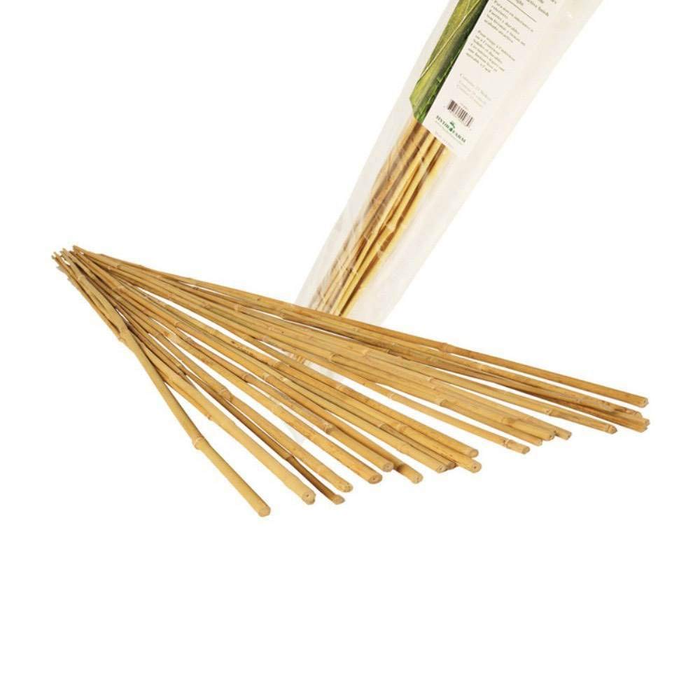 Hydrofarm HGBB4 4' Natural, pack of 25 Bamboo Stake, Tan Hydrofarm