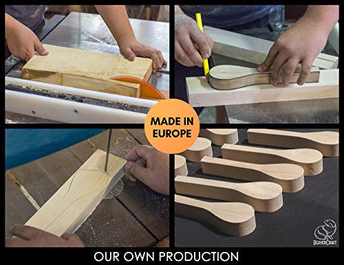 BeaverCraft Basswood Wood Carving Spoon Blank B1 10" x 2" x 1.4" Premium Wood Whittling Wood Carving for Beginners Kids BeaverCraft