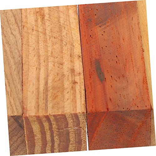 COHEALI 5pcs Carved Wood Kits Wooden Carving Seal Whittling DIY Wood Stamp Wood Square Block Unfinished Wood Whittling Blocks Decorating Tools Square COHEALI