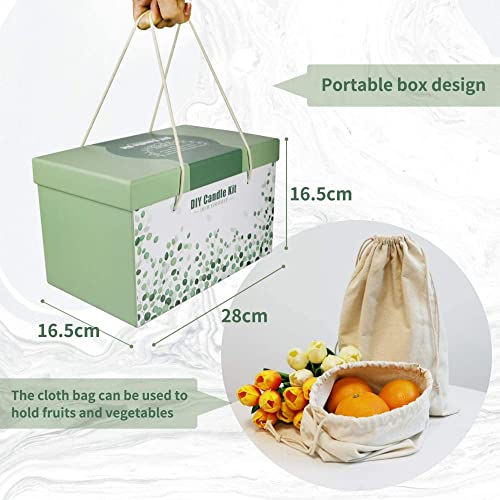 Candle Making Kit, Beeswax Scented Candles Supplies Arts and Crafts for Adults and Teens Gift Set for Women Including Fragrance, Soy Wax, Cotton YINUO LIGHT