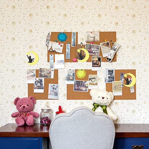 Cat Wood Star Wood Moon Shape Wooden Blank Wood with Twines Art Unfinished Ornaments for Wedding Birthday Party Christmas Decoration 20Pcs Zontween