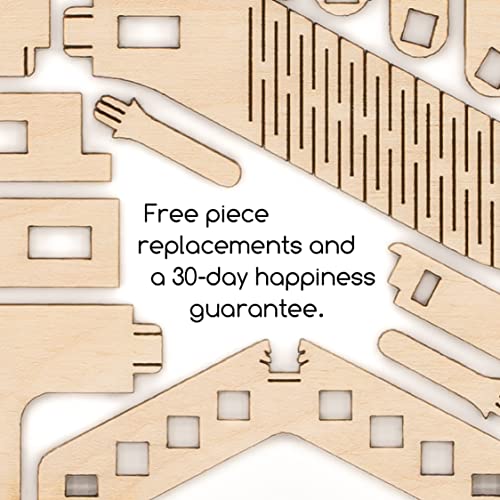 Intrism Mini - 3D Puzzle & Wooden Marble Maze for Kids & Adults, Ages 12+, Labyrinth Gravity Maze Game - Brain Teaser Gift, 6" Maze Cube Puzzle Box Intrism