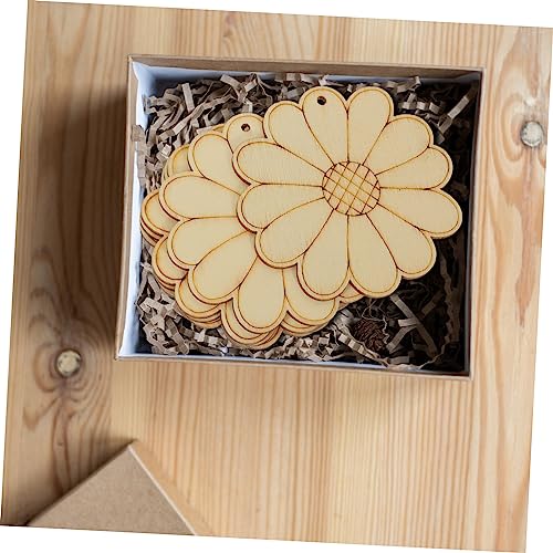 MAGICLULU 150 Sets Unfinished Wooden Cutouts Pendant chip Wooden Plate Home Decorations Pillar Child Crafts Party Supplies Flower Decoration Painted MAGICLULU