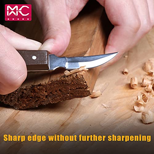 Woodworking 11 PC Carving Chisel Set with Wooden Storage Case - Gouges, Chisels and knifes for Hobbyists and Professional Wood Carving Tool MKC