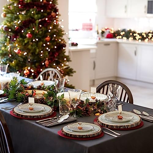 Wood Slices 8-9 Inch 6 Pcs Wood Rounds Unfinished Wood Circles Wood Slices for Centerpieces,Wood Centerpieces for Tables,Wood Slices for ZKHOB