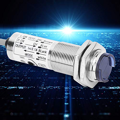 Proximity Sensors CDD-40N 18MM 4 Wire Inductive Proximity Sensor Detection Switch NPN DC12-24V 10-30mm Sensing Dist,Fiber Optic Sensor Garosa