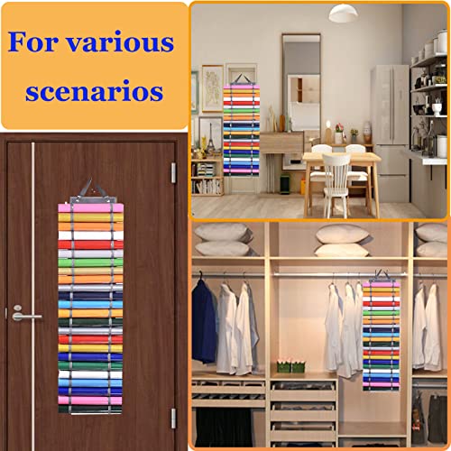 Amremsu 48 Compartments Vinyl Roll Storage, Vinyl Roll Holder Vinyl Organizer, Vinyl Storage Rack Wall Mount/Over The Door for Craft Room Organizers Amremsu