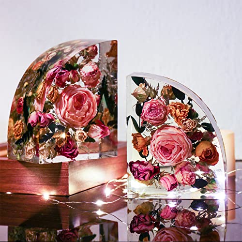 LET'S RESIN Bookends Resin Molds, 1 Pair Geode Book Organize Resin Molds Silicone Large, Crystal Epoxy Resin Molds for Books, Desktop Organizer, LET'S RESIN