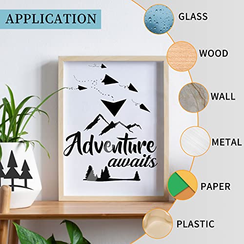 Matte Black Permanent Vinyl for Cricut, Huaxing Adhesive Vinyl Sheets (30 Pack; 12” x 12”) Permanent Vinyl Bundle for Silhouette, Cameo Cutters, Huaxing