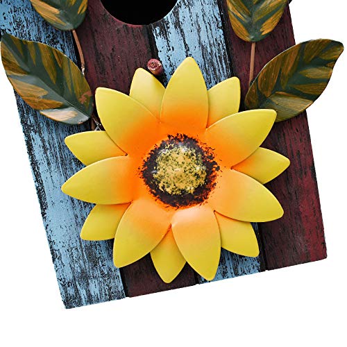 Morning View Wooden Bird Houses for Outside Decorative Hanging Birdhouse Spring for Yard Garden Patio Outdoor Small Birds Bluebird Finch Cardinals Morning View