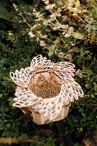 Wood Trick Flower Für Elise Wooden Music Box Kit - DIY Keepsake & Jewellery Box for All Ages Wood Trick