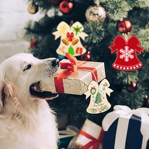 VOSAREA 10pcs Toy Unfinished Wooden Chips Delicate Xmas Pendant Xmas Drawing Pendants Unpainted Xmas Pendants Christmas Wooden Ornaments Unfinished VOSAREA