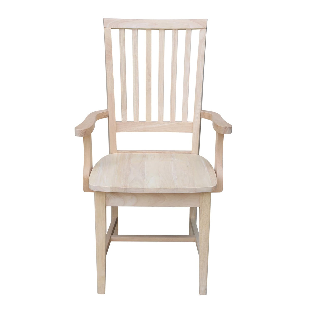 International Concepts Mission Side Chair with Arms, Unfinished IC International Concepts