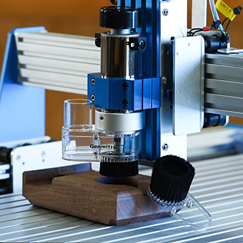 Genmitsu CNC ABS Dust Shoe for CNC Machines with a 52mm Diameter Motor, fits Most 300W-500W Spindle Motors, Hose Adapter Outer Diameter 38mm (1.5″), Genmitsu