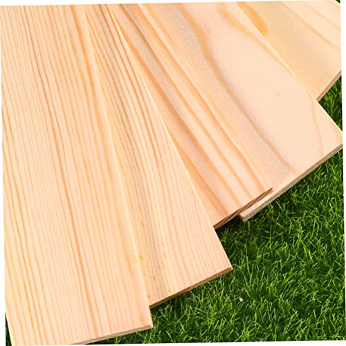 NOLITOY 10pcs Plank Board Wood Boards for Crafts Unfinished Wood Plaques Craft Wood Rectangular Blocks Carving Basswood Photo Backdrop Board NOLITOY