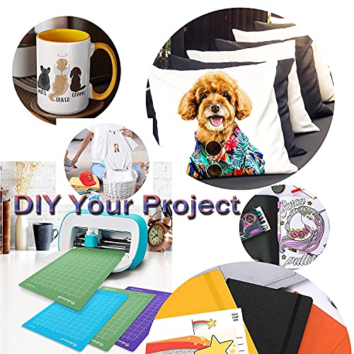 VIKDOOK Cutting Mat for Cricut Joy 4.5” X12” 4.5”X6.5” Variety Grip Sticky Cutting Mat Pack Blue Light Grip Green Standard Grip Purple Strong Grip 6 VIKDOOK