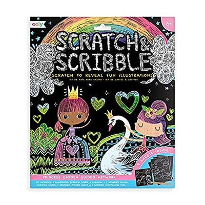 Ooly Scratch & Scribble Art Set (Princess Garden)