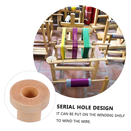 EXCEART Spool Threading Tool Yarn Winder Unfinished Bobbins Kit Extension Machine Wax Clips Accessories Needle Cable Making Empty Thread Bobbins EXCEART