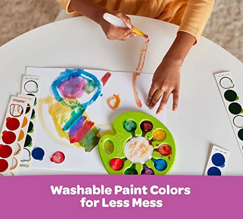Crayola Watercolor Paint Set, Pop & Paint Palette, Washable Kids Paints, Gift Crayola