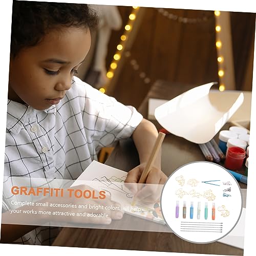 VILLCASE 1 Set No-Bake Glue Painting Kids DIY Crafts Materials Diamond Art Accessories and Tools DIY Pendant Kits Unfinished Crafts for Kids Kid Toys VILLCASE