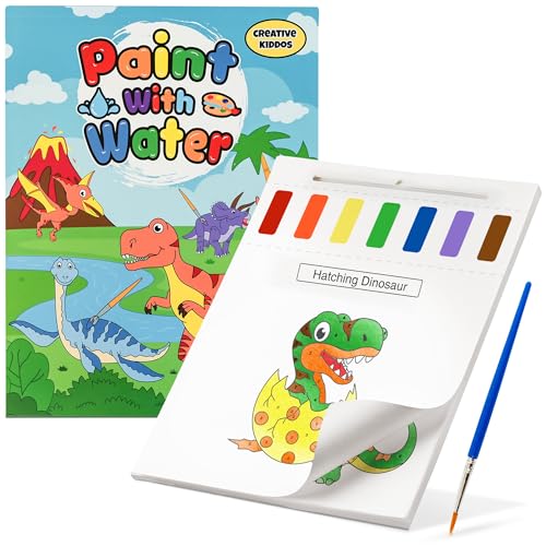 Paint With Water Coloring Book for Toddlers: Mess Free Kids Watercolor Painting Activity Kit - Arts and Crafts For Ages 2 3 4 5 6 Years Old - Creative Kiddos