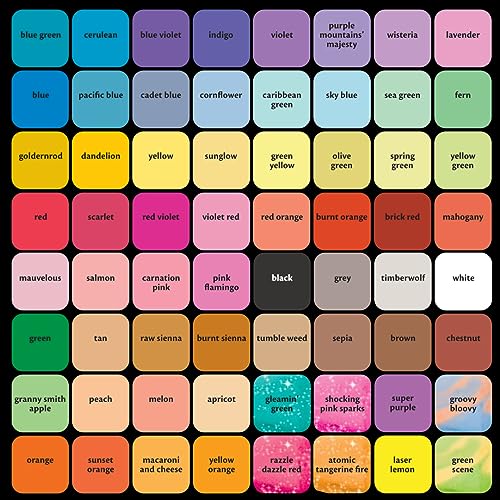 Crayola Ultimate Washable Chalk Collection (64ct), Bulk Sidewalk Chalk, Outdoor Chalk for Kids, Anti-Roll Sticks, Nontoxic, 4+ Crayola