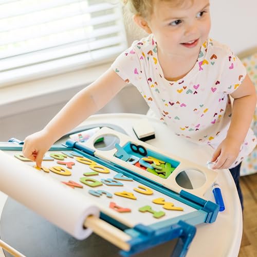 Melissa & Doug Deluxe Double-Sided Tabletop Easel (Arts & Crafts, 42 Pieces, 17.5” H x 20.75” W x 2.75” L, Great Gift for Girls and Boys - Best for Melissa & Doug