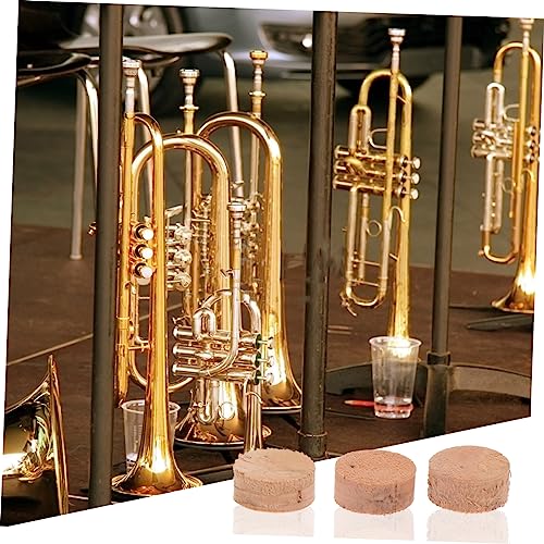 SUPVOX 3Pcs Drain Valve Cork Pad trombone water key cork trombone key pads trombone wood cork pads wooden trombone pads trumpet water key cork SUPVOX