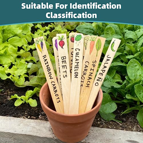 WISYOK 30 Pack 12 Inch Paint Stir Sticks - Wooden Paint Sticks for Mixing, Large Popsicle Sticks for Crafts, Paint Stirrers for Epoxy Resin, Garden WISYOK