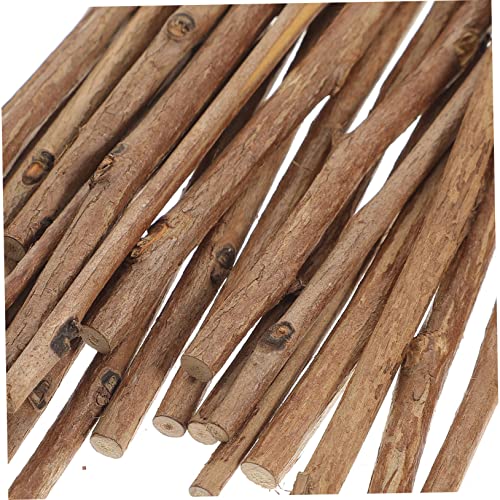 PACKOVE 100pcs Popsicle Sticks Log Sticks Wood Crafts Photo Props Natural Twigs Sticks Driftwood DIY Crafts Crafting Sticks Wood Twigs Embellishments PACKOVE
