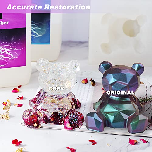 LET'S RESIN Silicone Mold Making Kit Liquid Silicone Rubber 140oz Translucent Clear Mold Making Silicone-Mixing Ratio 1:1-Molding Silicone for Resin LET'S RESIN