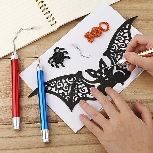 3pcs LED Weeding Tools for Vinyl, Vinyl Weeding Tool with Five Different Hooks Lighted Weeding Tool Craft Vinyl Tool for Crafting Silhouettes Cameos PEUTIER