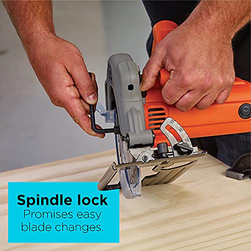 BLACK+DECKER 7-1/4-Inch Circular Saw with Laser, 13-Amp (BDECS300C) BLACK+DECKER