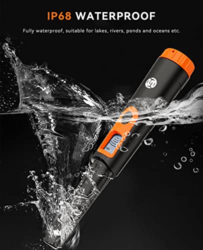 SUNPOW Metal Detector Pinpointer for Adults & Kids, Fully Waterproof, 360°Detection Handheld Pin Pointer Wand with LCD Screen, 3 Modes (Buzzer, SUNPOW
