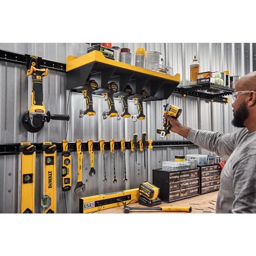 DEWALT Wire Shelf, 24 Inch, 35lb Capacity, Mounts to Metal Rail, DEWALT Workshop Storage System Compatible (DWST82812) DEWALT