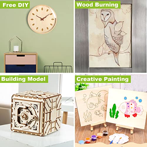 CYEAH 16 Pcs 12 x 8 Inch Basswood Sheets 1/16, 1.5mm Thin Plywood Sheets Unfinished Wood Sheets Basswood Sheet for Laser Cutting Crafts DIY Wooden CYEAH