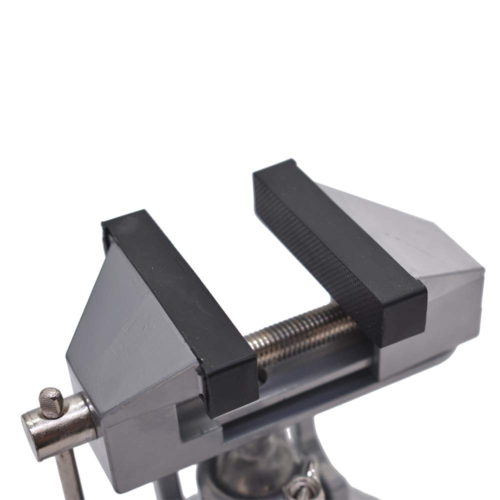 findmall Vacuum Base Vise Portable Base Vise 3.15" Jaw Width Pivots Multi-Angle Rotate 360° Fit for Various Smooth Work Surfaces findmall