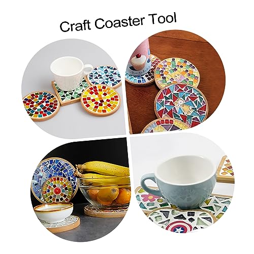 EXCEART 18 Pcs Mosaic Tray DIY Accessories Ornaments Food Tray Rectangular Tray DIY Mosaic Making Crafts Fillable Mosaic Plate Home Tray Fillable EXCEART