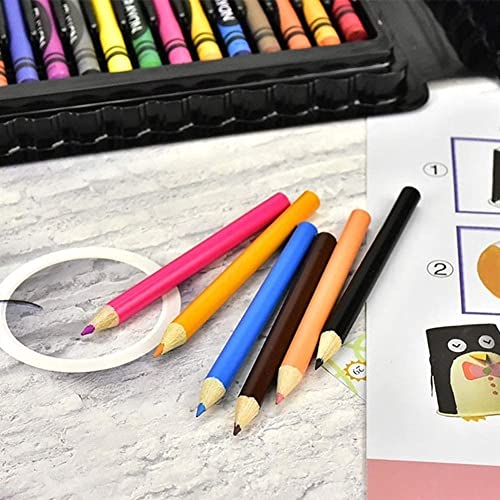 RMENST Art Supplies, 168 Pieces Art Set Crafts Drawing Painting Kit, Portable Art Case Art Kit Oil Pastels, Watercolor Pens, Creative Gift for Kids, RMENST