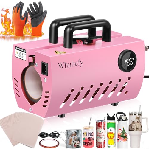 11-30 OZ Tumbler Heat Press Machine, Mug Cup Heat Press DIY Sublimation for 11OZ 16OZ 20OZ 30OZ Skinny Tumblers Glass/Ceramic/Aluminium Mug Coffee Whubefy