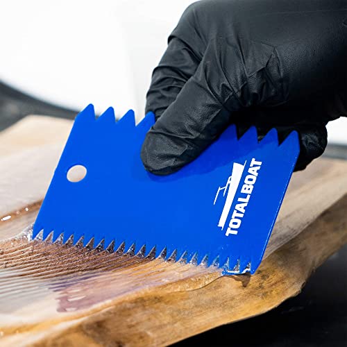 TotalBoat Flexible Resin Spreaders Set - Reusable Scrapers for Epoxy, Fillers, Putty, Caulk, Spackling Paste, Polyester Resin and Adhesives TotalBoat