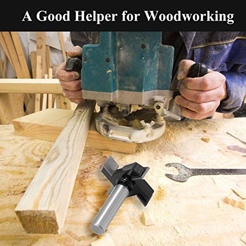 CNC Spoilboard Surfacing Router Bit, 1/2 Inch Shank Carbide Tipped Surface Planing Bottom Cleaning Cutter Slab Flattening Router Bit, Wood Milling Sugelary