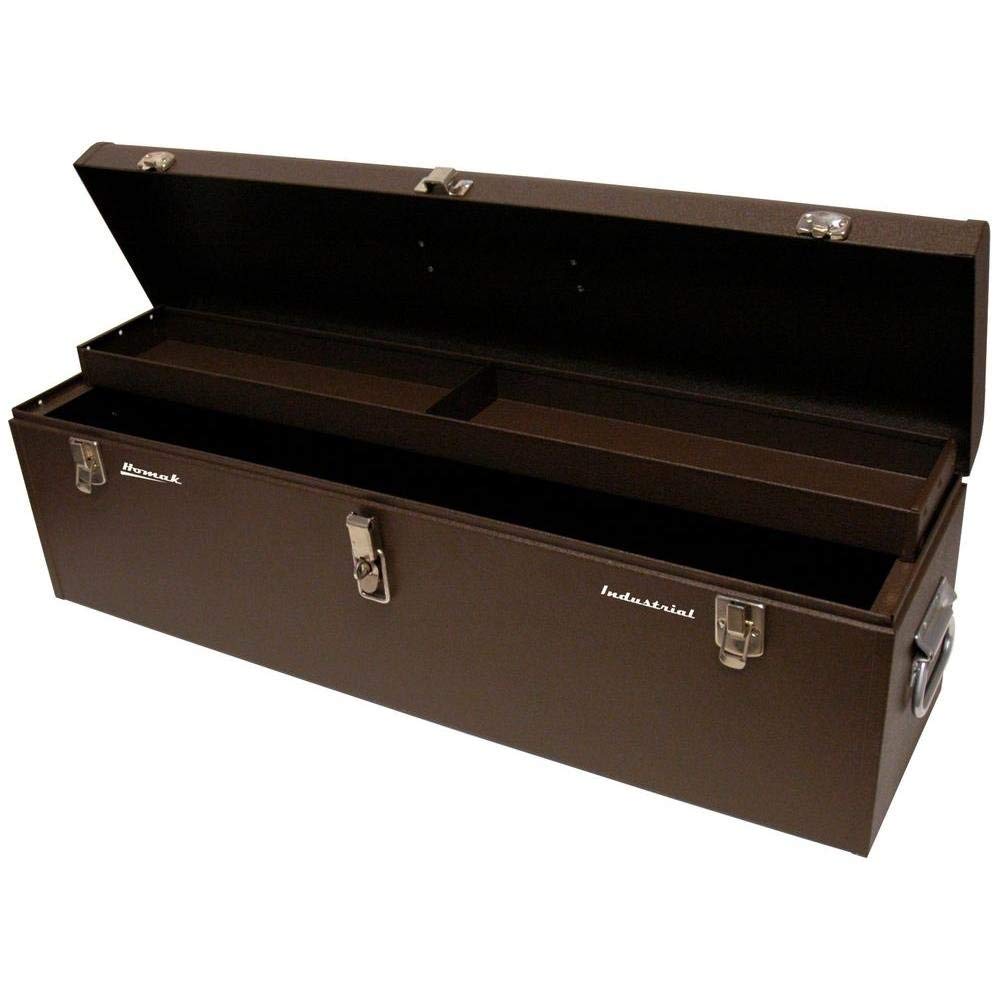 Homak 24-Inch Industrial Steel Toolbox, Brown Wrinkle Powder Coat, BW00200240 HMC Holdings LLC - Homak