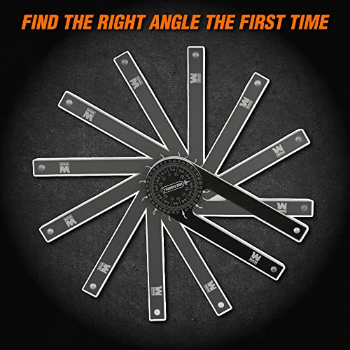 WEN ME175P 7.25-Inch Aluminum Alloy Miter Saw Protractor with Laser-Engraved Scales WEN